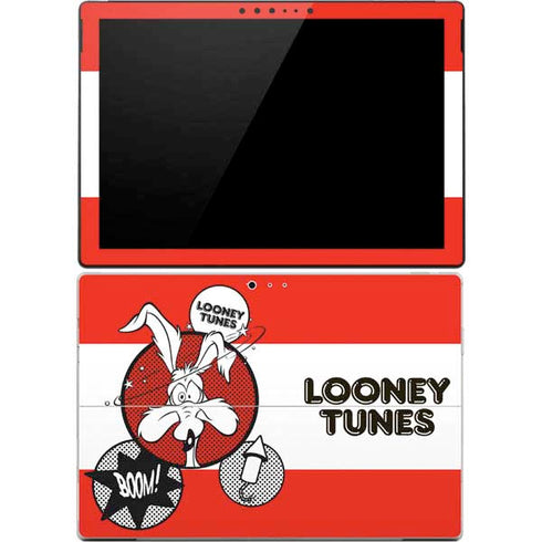 Looney Tunes Wile E Coyote Red Stripes Surface Pro 4 Skin